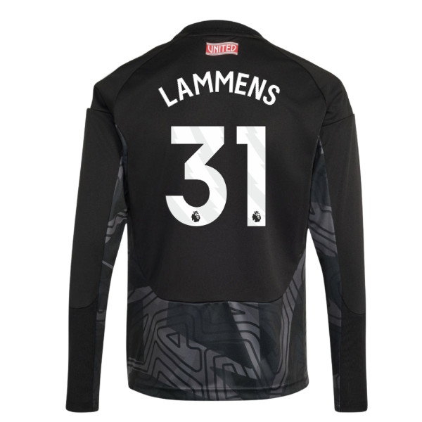 2026-2027 Man Utd Home Goalkeeper Shirt (Black) - Kids (Lammens 31)
