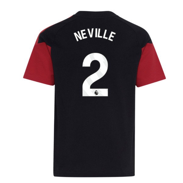2026-2027 Man Utd Training Tee (Black) - Kids (Neville 2)