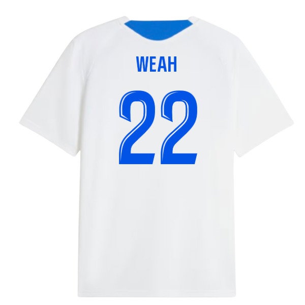 2026-2027 Marseille Training Jersey (White) (Weah 22)