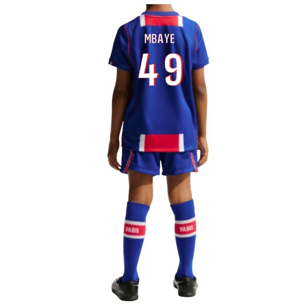 2026-2027 PSG Home Little Boys Mini Kit (Mbaye 49)