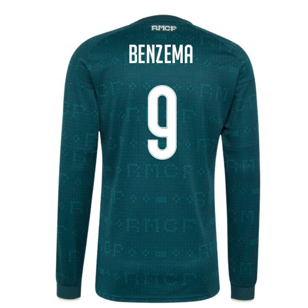 2026-2027 Real Madrid Long Sleeve Away Shirt (Benzema 9)