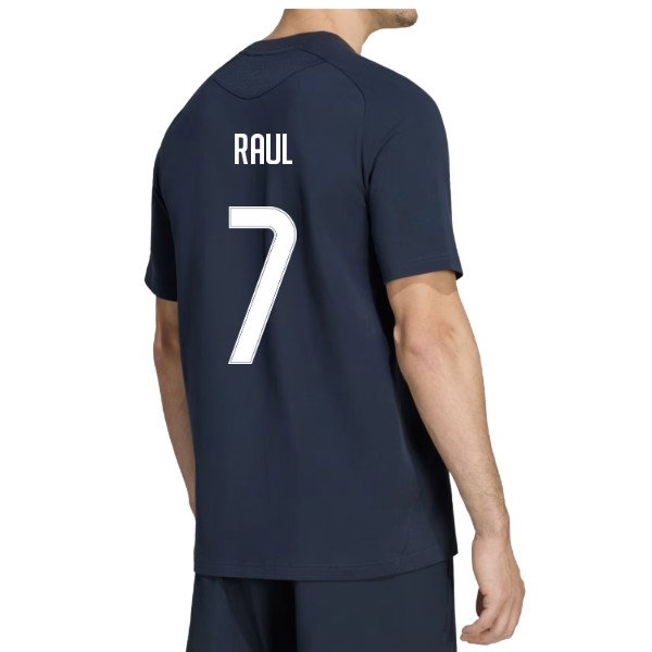 2026-2027 Real Madrid Travel Tee (Navy) (Raul 7)