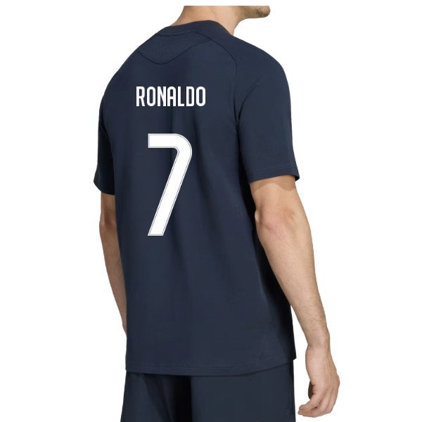 2026-2027 Real Madrid Travel Tee (Navy) (Ronaldo 7)