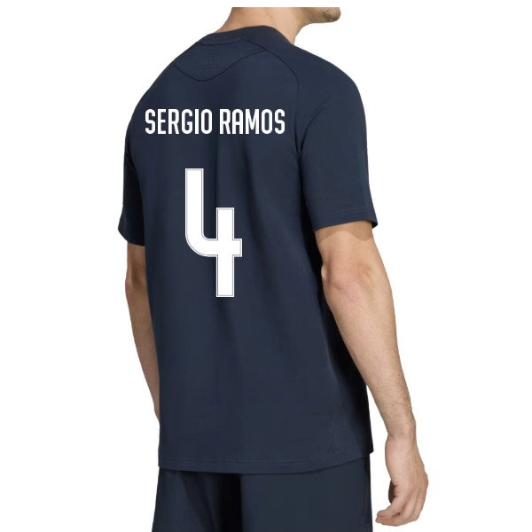2026-2027 Real Madrid Travel Tee (Navy) (Sergio Ramos 4)