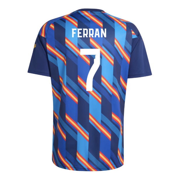 2026-2027 Spain Home Pre-Match Shirt (Dark Blue) (Ferran 7)