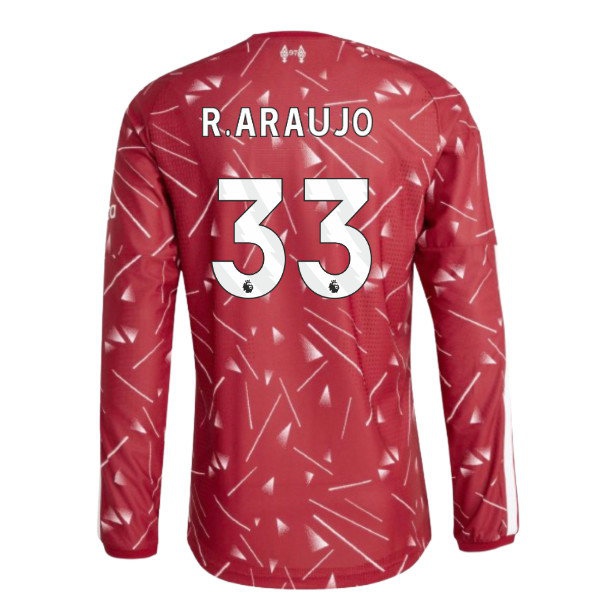 2026-2027 Liverpool match-style Long Sleeve Home Shirt (R.Araujo 33)