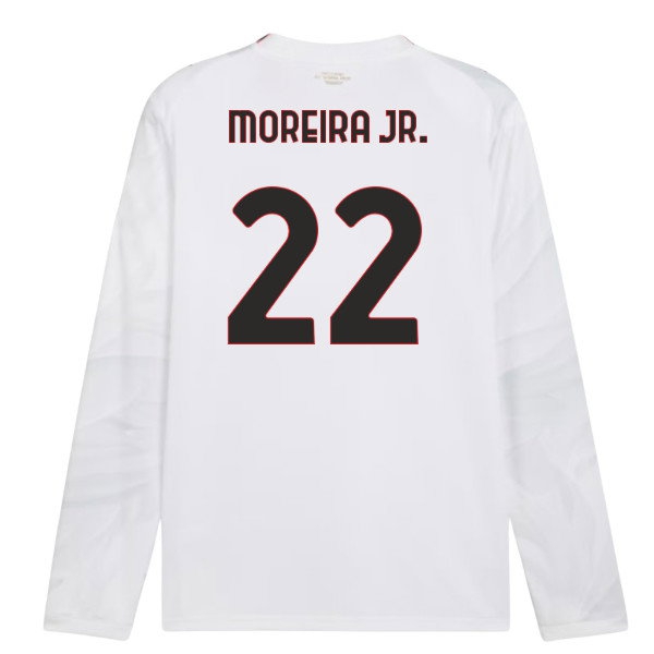 2026-2027 AC Milan Long Sleeve Away Shirt (Moreira Jr. 22)