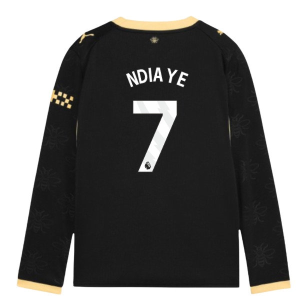 2026-2027 Man City Away Long Sleeve Shirt (Kids) (Ndiaye 7)