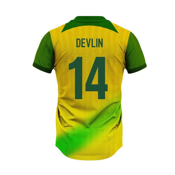 Australia Socceroos Home Supporter Jersey Adult Short Sleeve (Devlin 14)