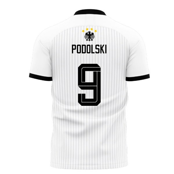 Germany Retro Home Concept Kit Adult Short Sleeve (Podolski 9)