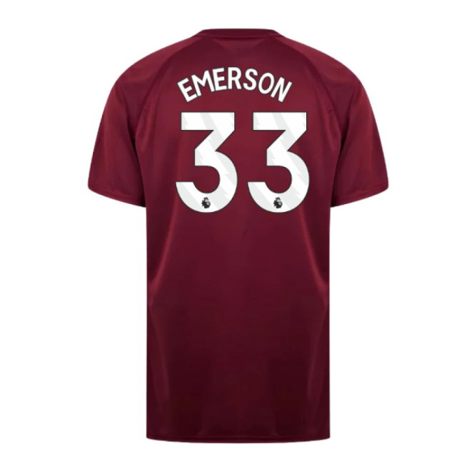West Ham United Poly T-Shirt (Claret/Blue) (Emerson 33)