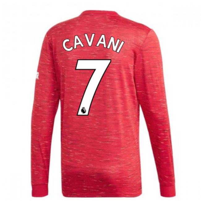 2020-2021 Man Utd Home Long Sleeve Shirt (CAVANI 7)