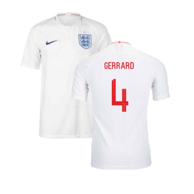 2018-2019 England match-style Home Shirt (Gerrard 4)