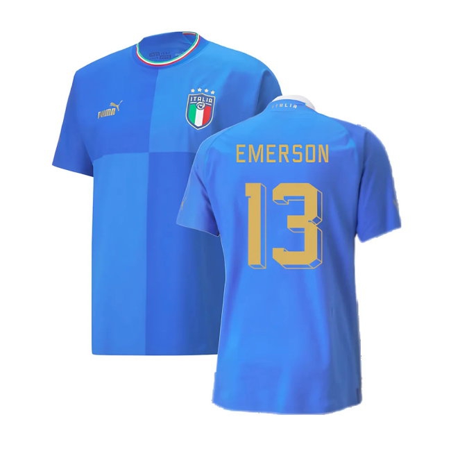 2022-2023 Italy Home Jersey match-style with Packaging (EMERSON 13)