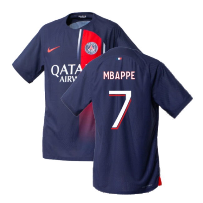 2023-2024 PSG Home Match match-style Shirt (Mbappe 7)