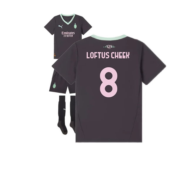 2024-2025 AC Milan Third Mini Kit (Loftus Cheek 8)
