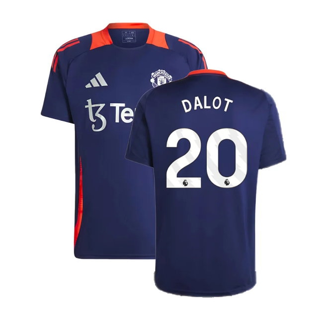 2024-2025 Man Utd Training Jersey (Night Indigo) (Dalot 20)