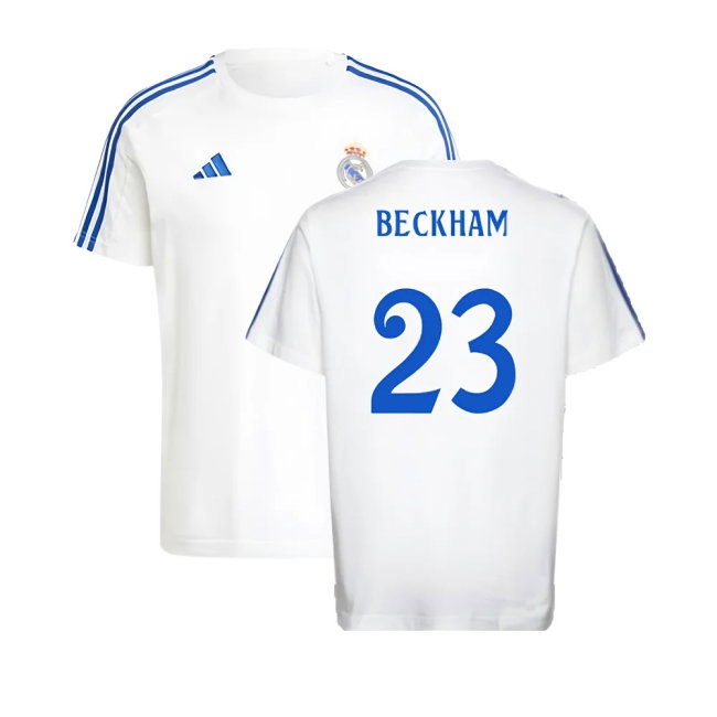 2024-2025 Real Madrid DNA Tee (White) (Beckham 23)