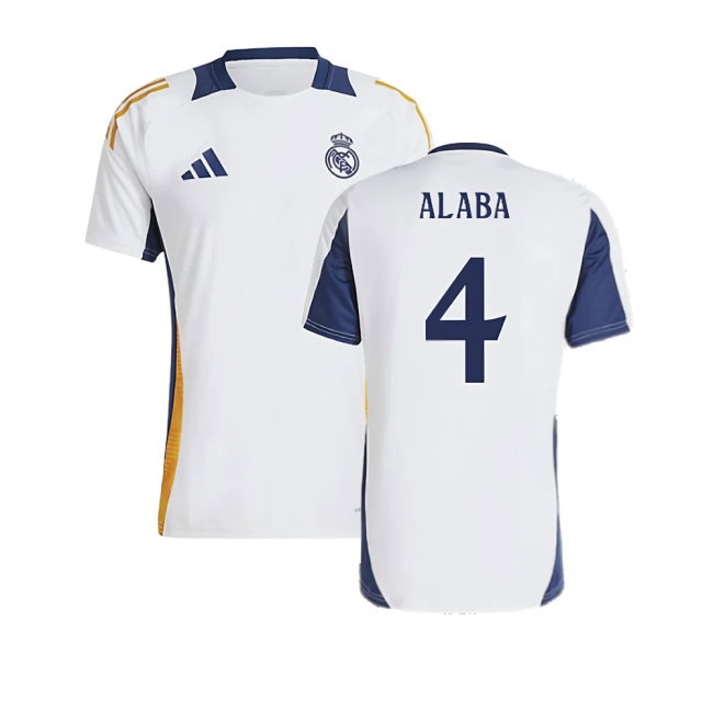 2024-2025 Real Madrid Training Shirt (White) (Alaba 4)