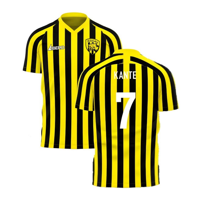 Al-Ittihad 2025-2026 Stripe Home Concept Football Kit (Libero) (Kante 7)