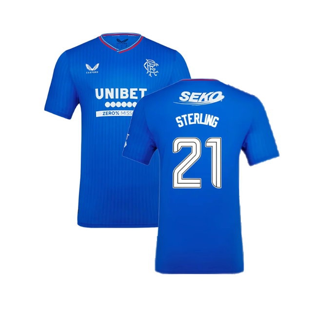 2023-2024 Rangers Pro match-style Home Shirt (Sterling 21)