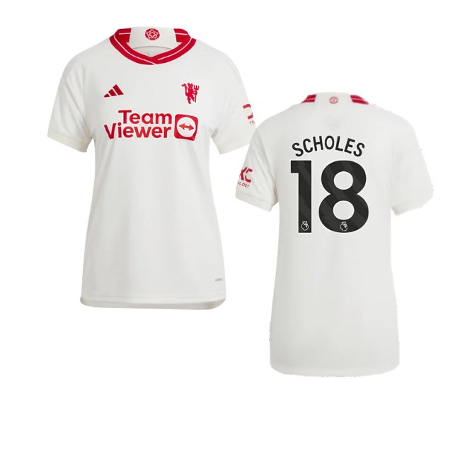 2023-2024 Man Utd Third Shirt (Ladies) (Scholes 18)