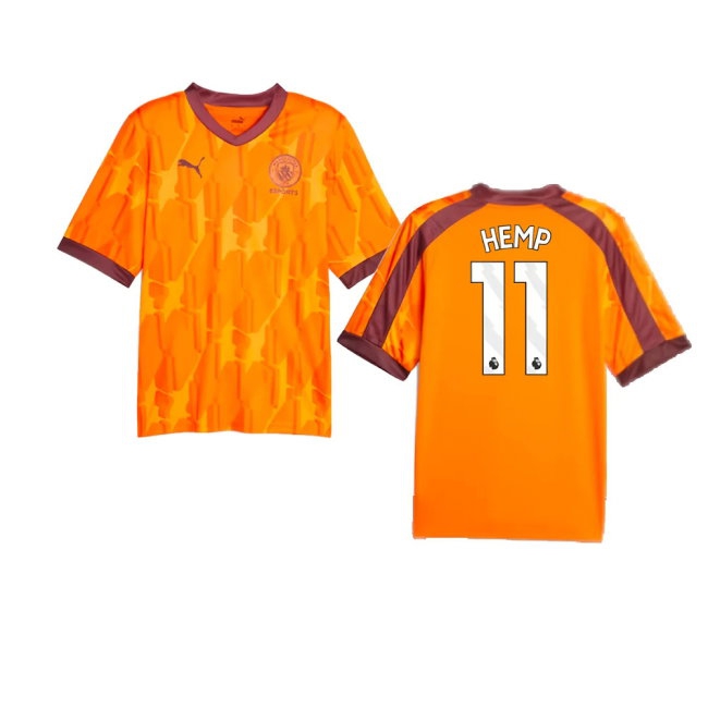 2023-2024 Manchester City eSports Jersey (Orange) (Hemp 11)