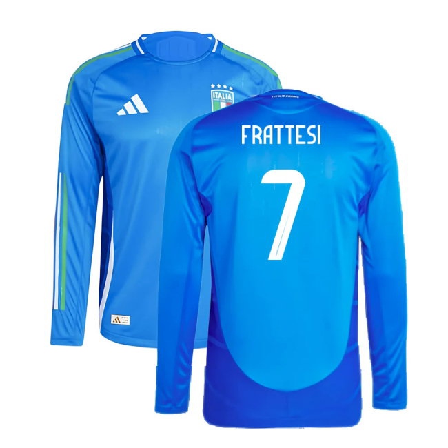 2024-2025 Italy match-style Long Sleeve Home Shirt (FRATTESI 7)