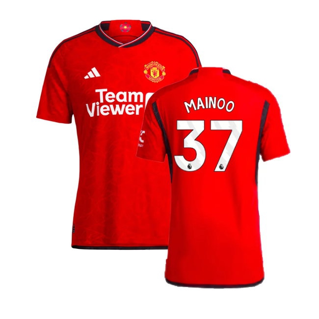 2023-2024 Man Utd match-style Home Shirt (Mainoo 37)