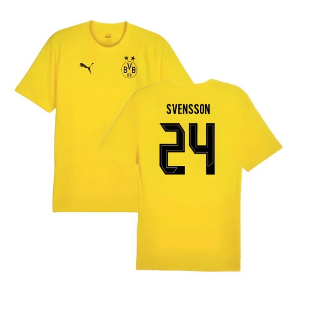 2024-2025 Borussia Dortmund Training Shirt (Yellow) - Kids (Svensson 24)