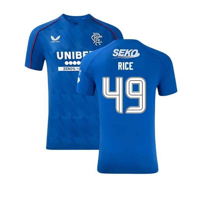 2024-2025 Rangers match-style Pro Home Shirt (Rice 49)