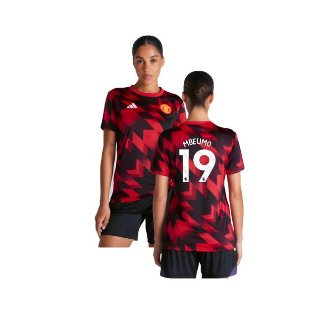 2025-2026 Man Utd Pre-Match Shirt (Red) - Womens (Mbeumo 19)