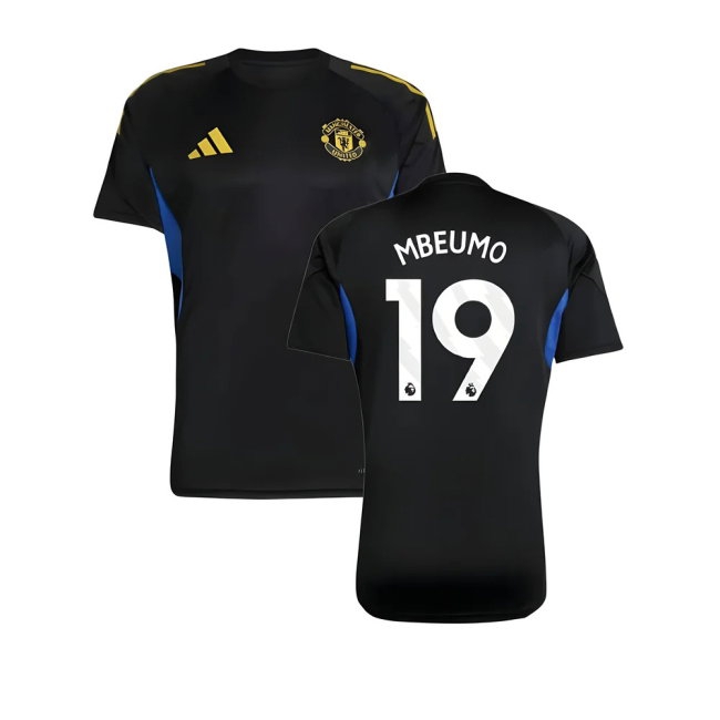 2025-2026 Man Utd EU Training Jersey (Black) (Mbeumo 19)