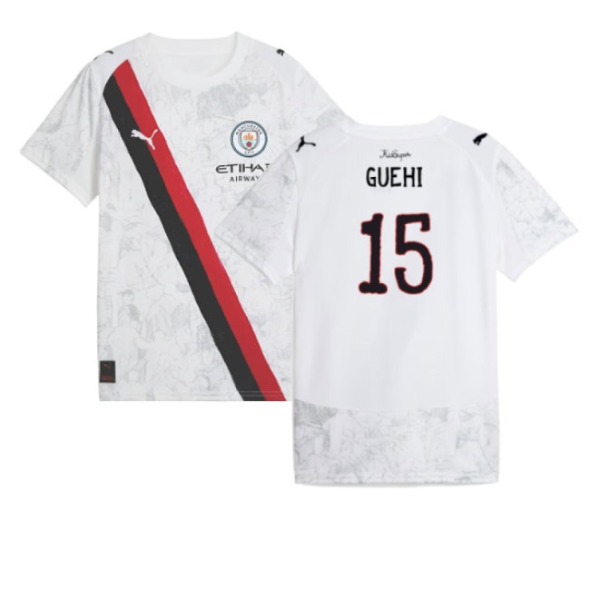 2025-2026 Manchester City CWC Away Shirt (White) - Kids (Guehi 15)
