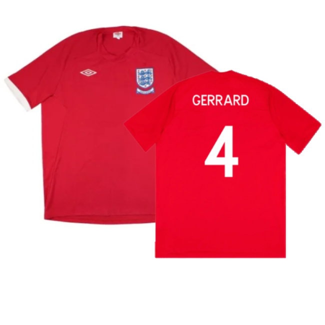 England 2010-11 Away (L) (Good) (GERRARD 4)
