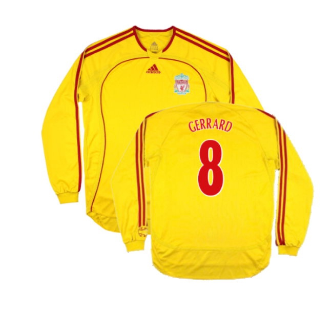 Liverpool 2006-2007 Away Long Sleeve Shirt (L) (Very Good) (GERRARD 8)