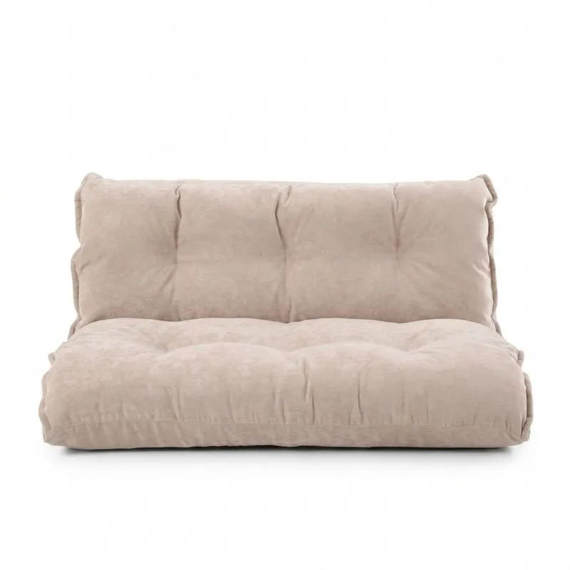 Mikrofaser Schlafsofa Beige