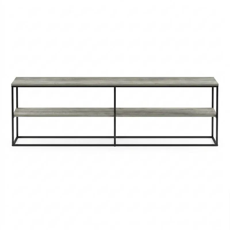 TV-Schrank mit Trennwand aus Edelstahl und MDF 160x40x50 cm