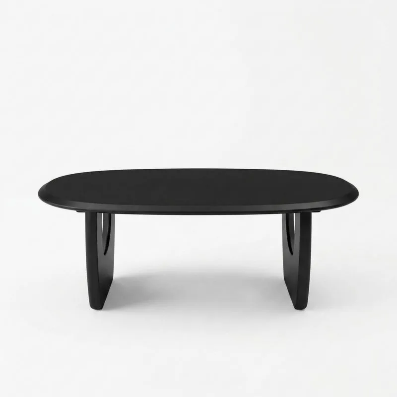 Couchtisch Schwarz MDF 120x60 cm