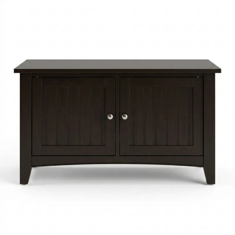 TV-Schrank aus dunkelbrauner Eiche, 120 x 40 x 65 cm