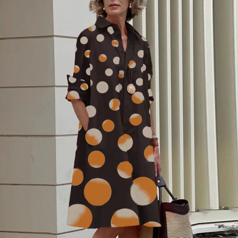 lässiges und elegantes Cardigan-Kleid im Color-Blocking-Stil