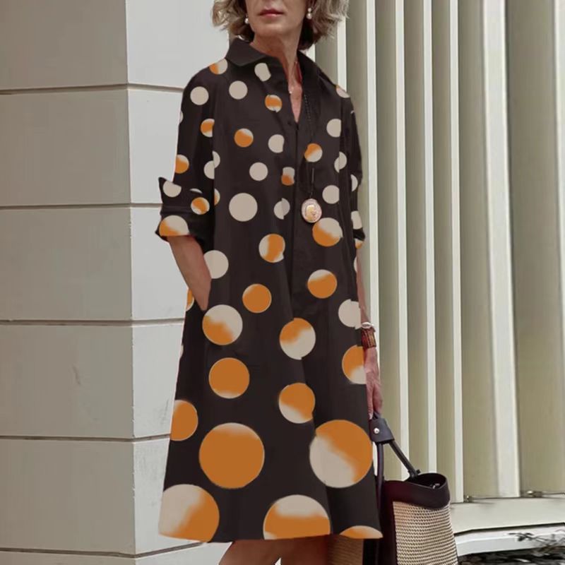 lässiges und elegantes Cardigan-Kleid im Color-Blocking-Stil