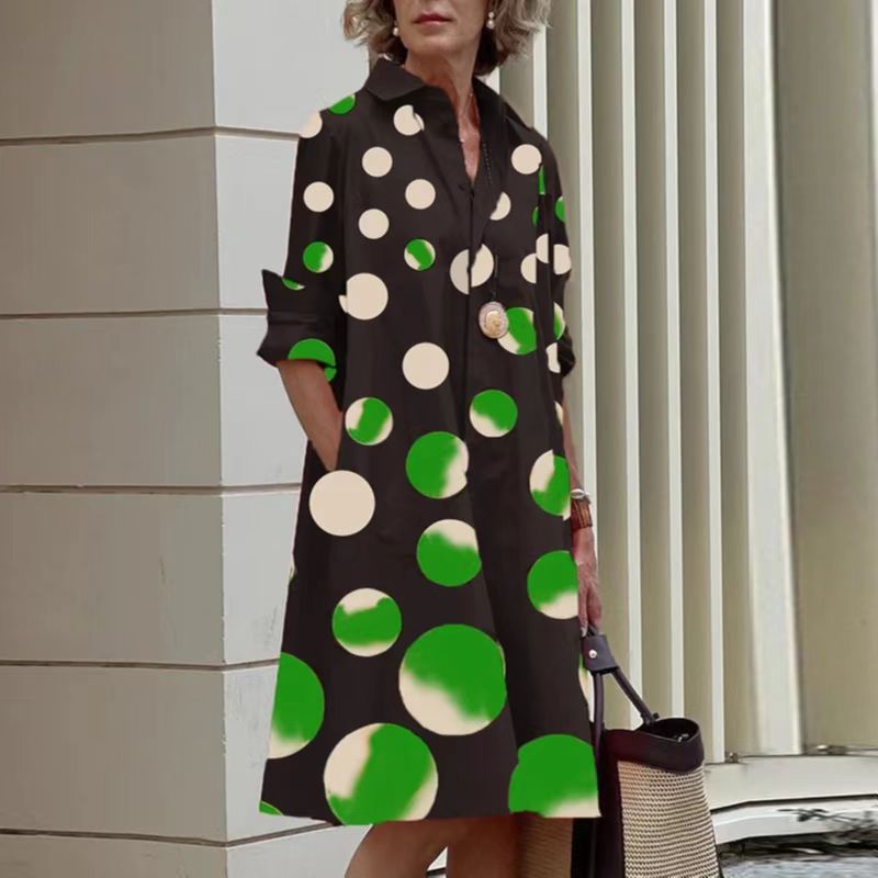 lässiges und elegantes Cardigan-Kleid im Color-Blocking-Stil