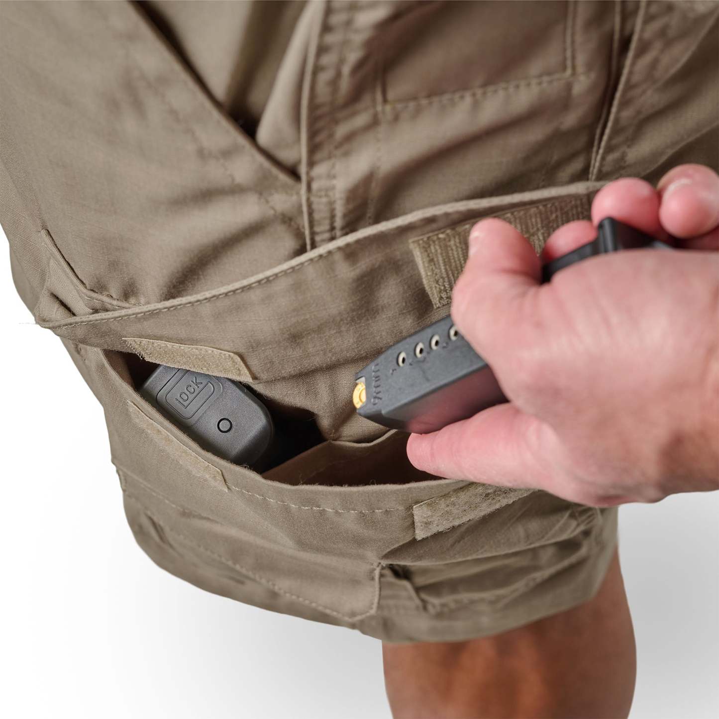 Herren Tactical-Cargoshorts mit Stretch und vielen Taschen