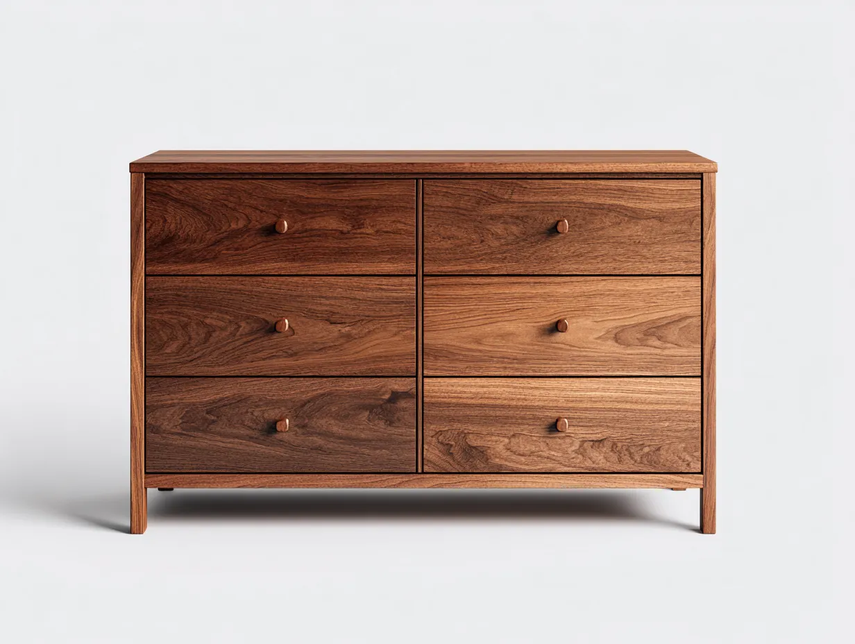 Cassettiera - legno-MDF - 136x41x83 cm - marrone - stile moderno-Dengetly