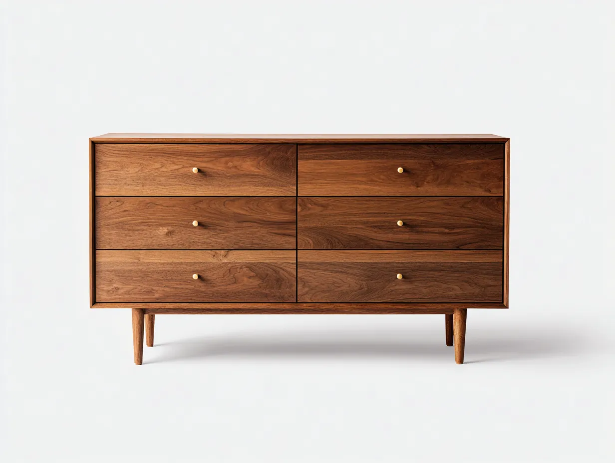 Cassettiera - legno-MDF - 138x43x80 cm - marrone - stile moderno-Dengetly
