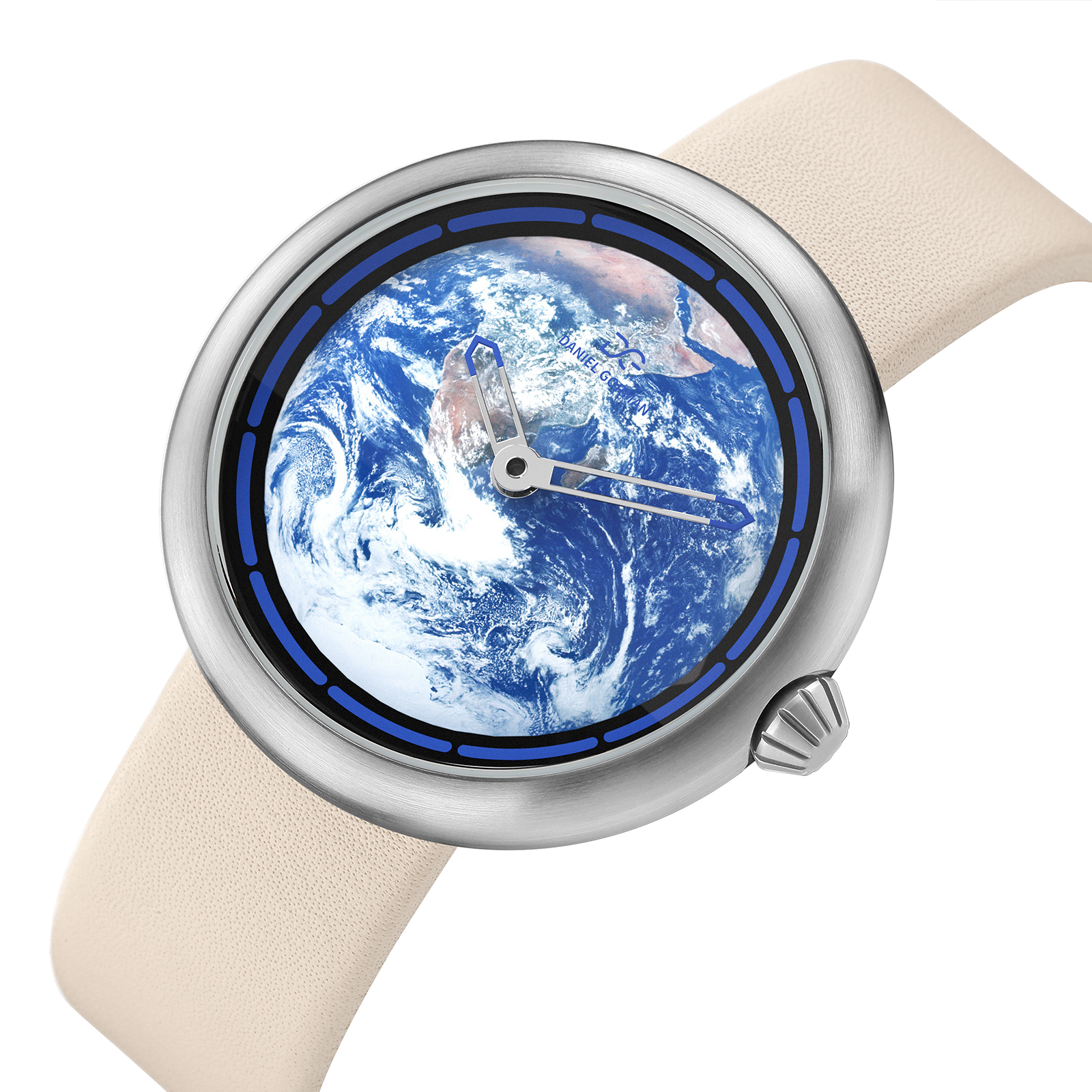 π Series Watch 3D Moon Dial Space-Inspired Wristwatch DG9314
