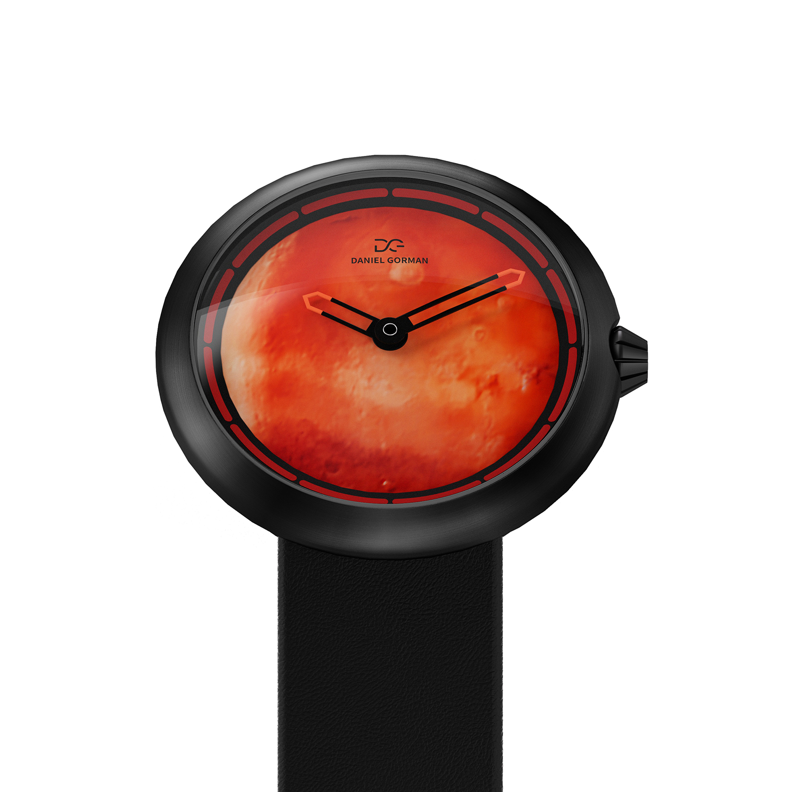 π Series Watch 3D Moon Dial Space-Inspired Wristwatch DG9314