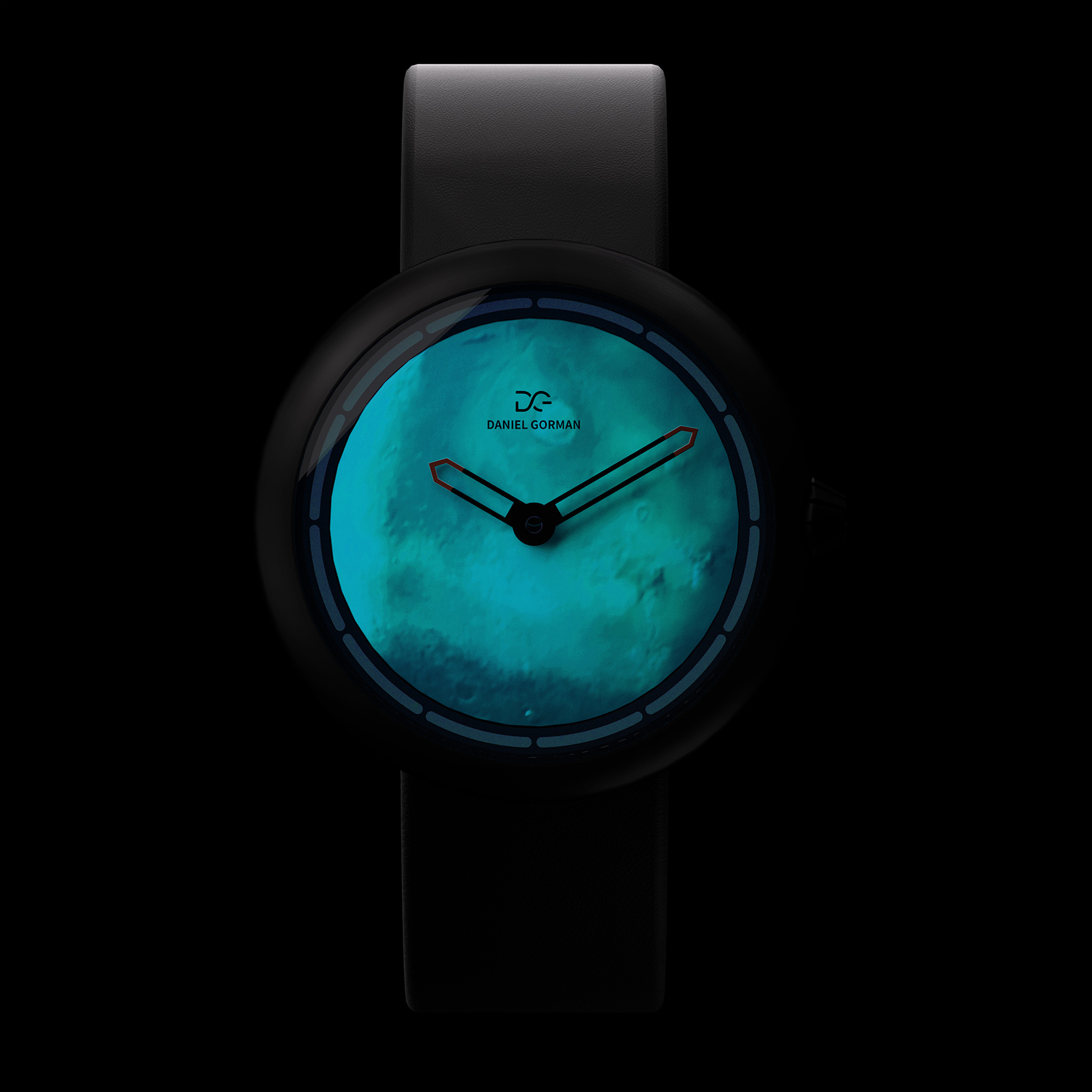 π Series Watch 3D Moon Dial Space-Inspired Wristwatch DG9314