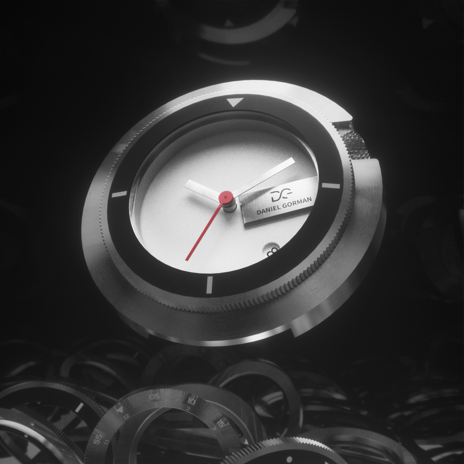 DG9317 Modular Geometry Watch – Interchangeable Bezel Edition